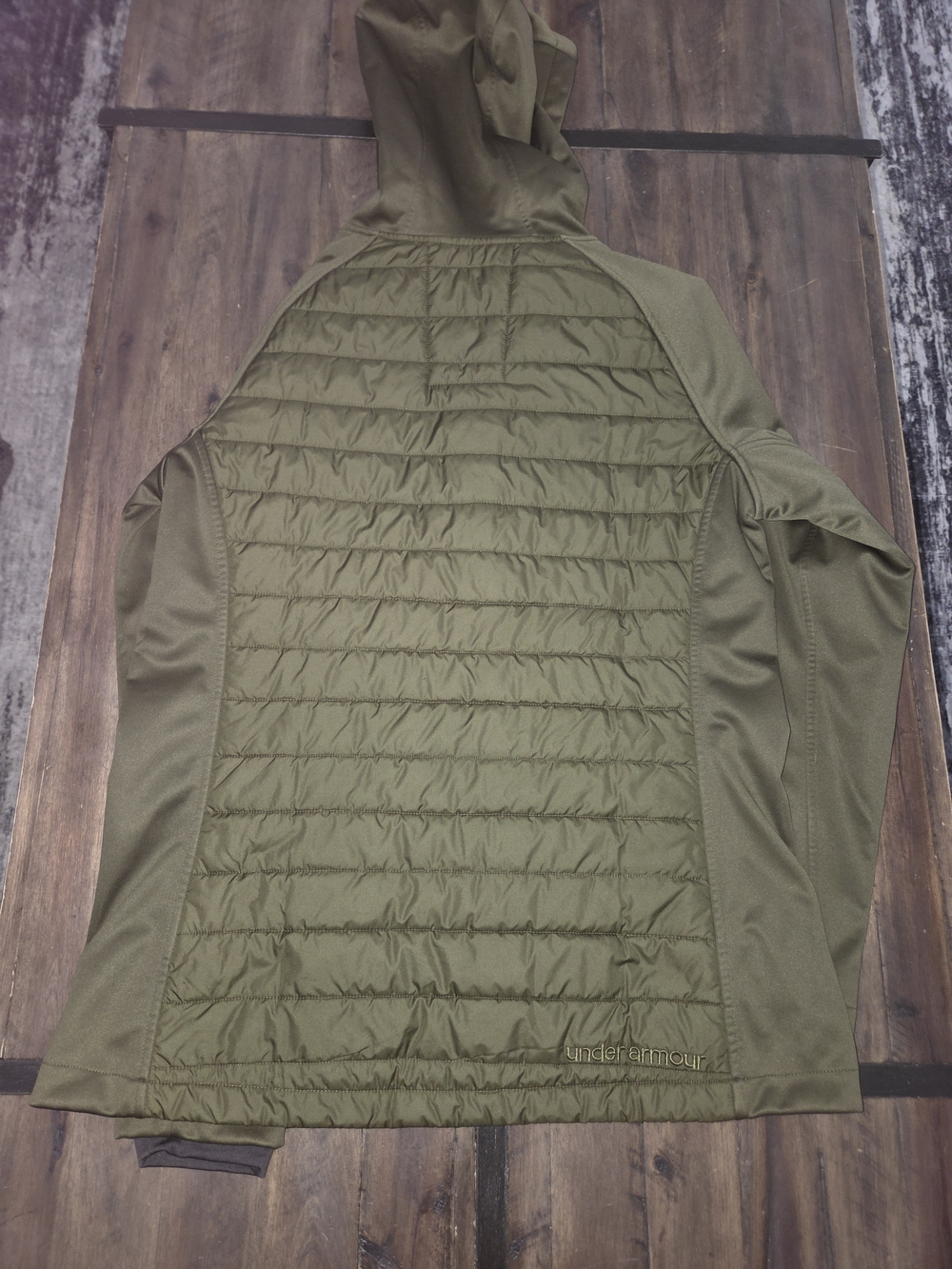 Under Armour storm lightweight hooded storm jacket full zip green Large - Picture 6 of 7